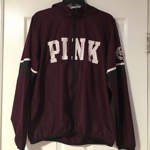 VS PINK wind breaker zip up jacket